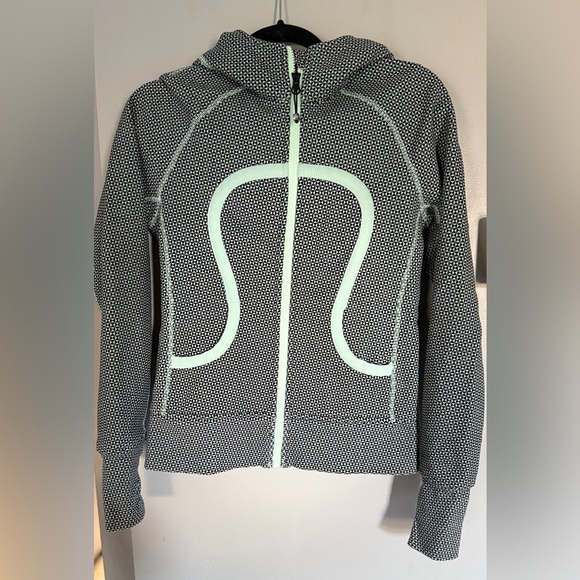 Lululemon Full Zip Scuba Jacket - Double Diamond Fresh Teal - Picture 2 of 6